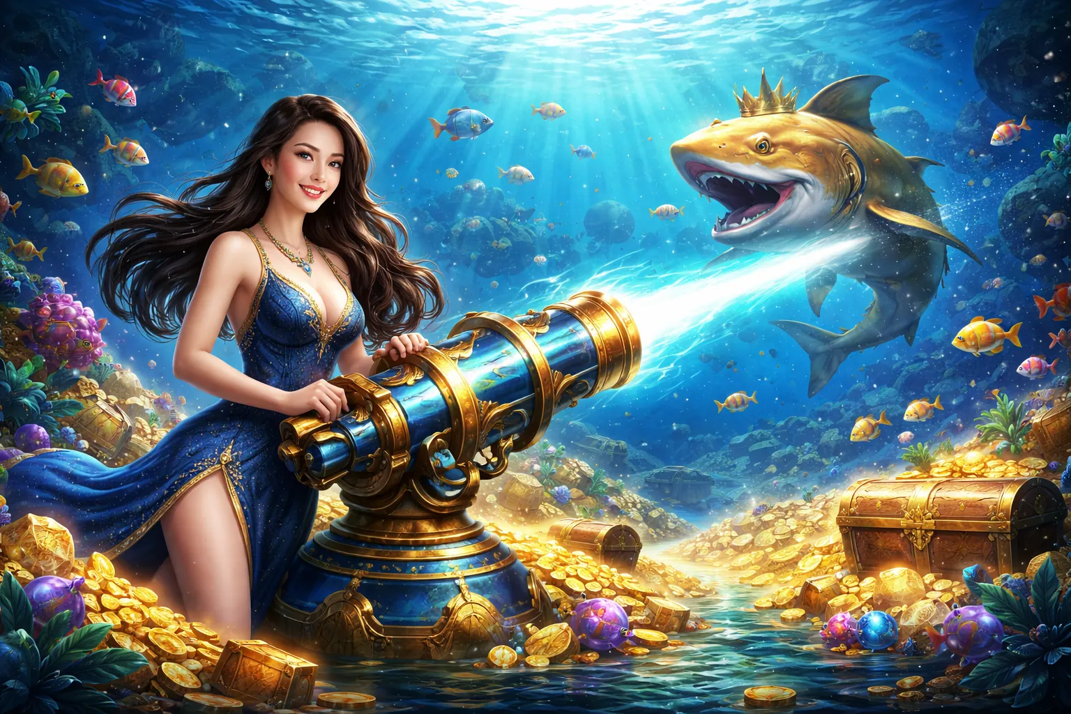 Hình ảnh tổng quan về chiến lược bắn cá online