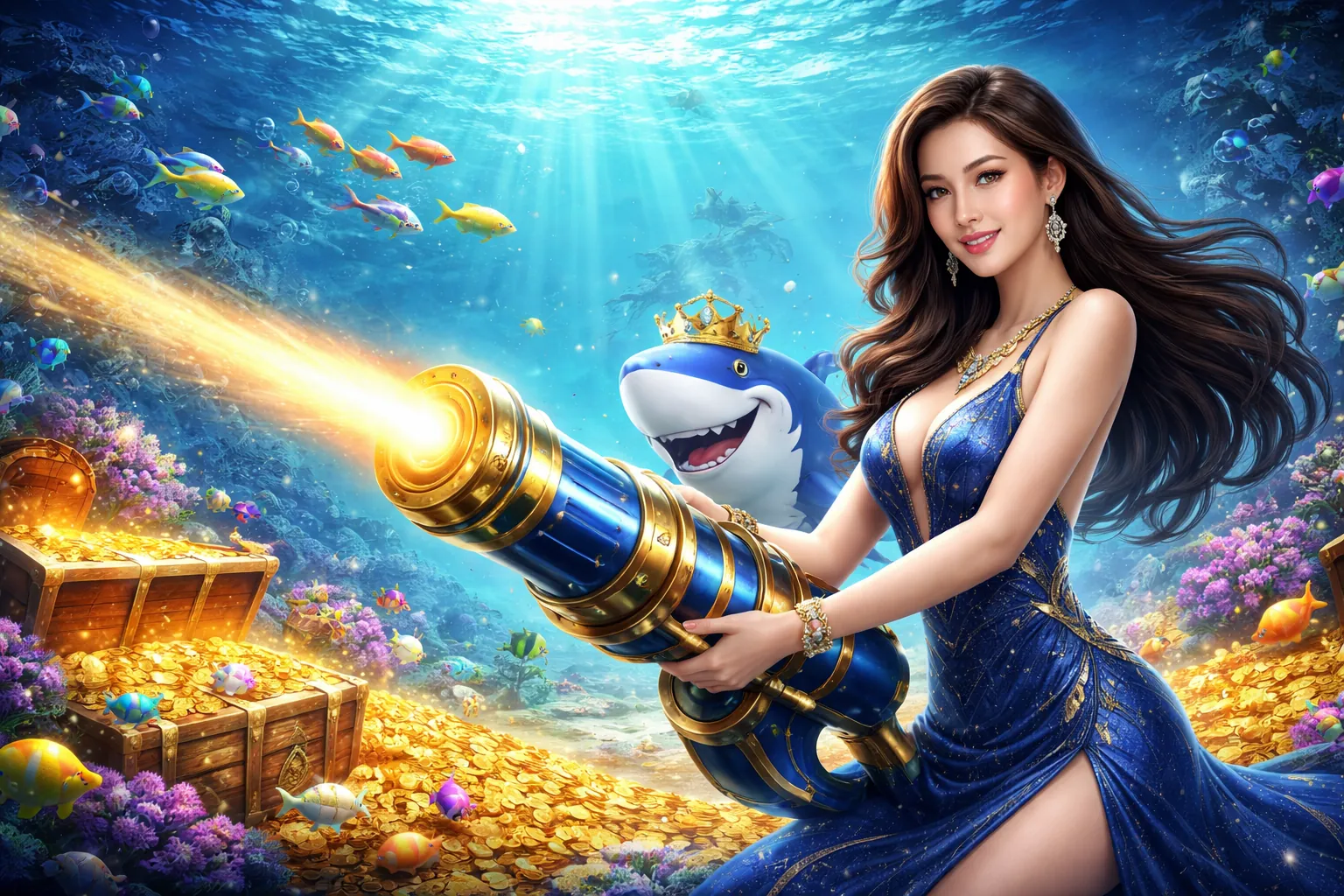 Hình ảnh chào mừng người dùng mới nhận thưởng bắn cá online